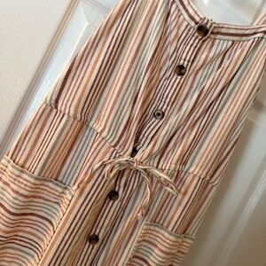 Sonoma Linen Blend Striped Dress - Small